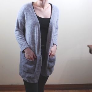 THREAD & SUPPLY Cozy Cloud One Size Fits Most Two Toned Gray Cardigan